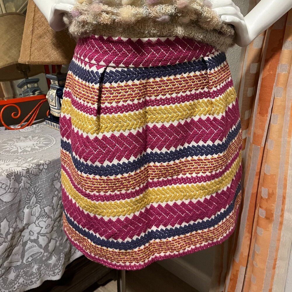 Anthropologie Nomad Morgan Carper Pink Skirt - Size L